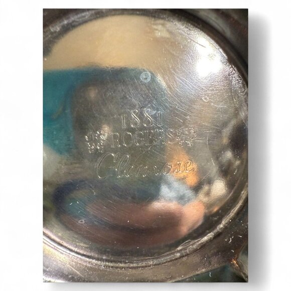 Vintage 1881 Rogers Glenrose 6 Pc Silverplate Tea Set W Tray - Picture 14 of 14